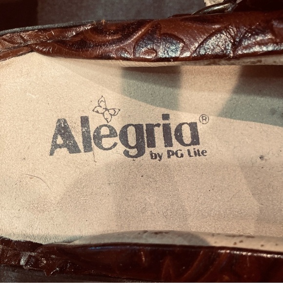 ALEGRIA Sz 41 Allie Yeehaw Western  Inspired Comfort Clogs With Strap Shoes - Picture 4 of 12